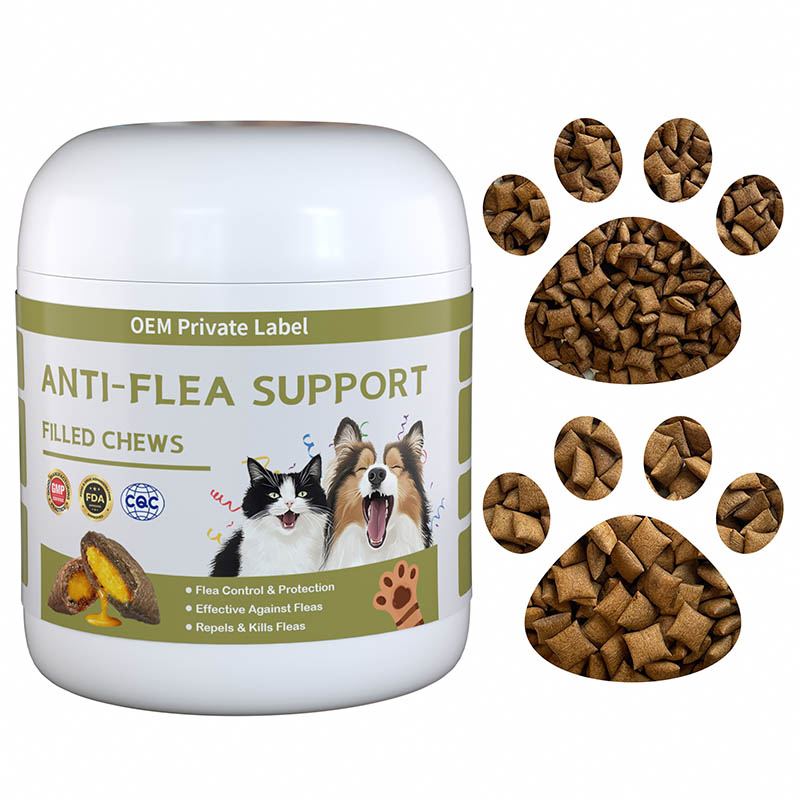 anti flea support chews – pillow shape filled