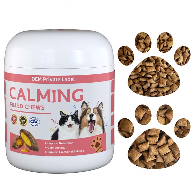 calming chews – pillow shape filled