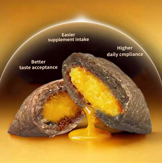 dual texture design for better palatablity