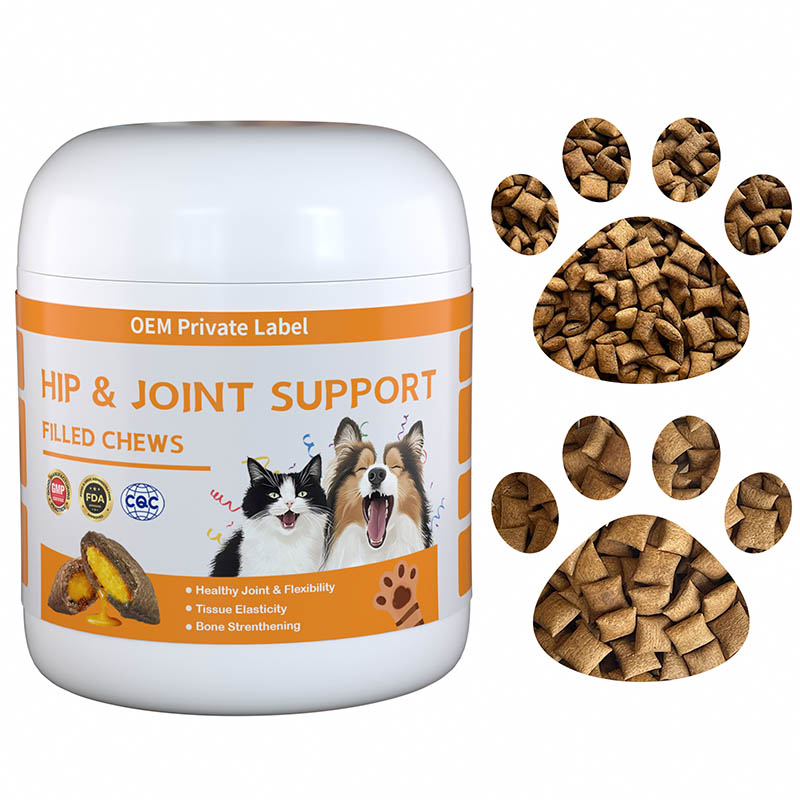 hip & joint support chews – pillow shape filled