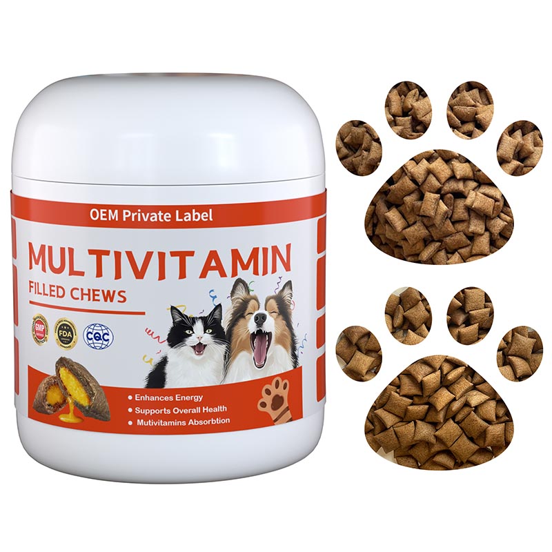 multivitamin chews pillow shape filled