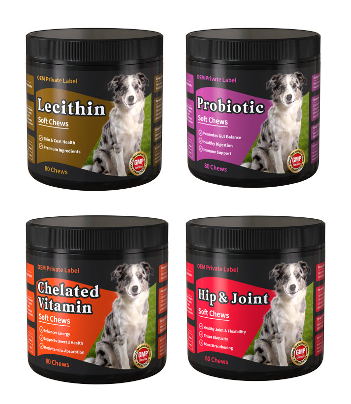 suplemento masticable oem para mascotas